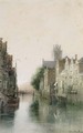 A View In Dordrecht - Johannes Christiaan Karel Klinkenberg