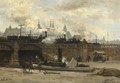 A View Of The Central Station, Amsterdam - Philippe Lodowyck Jacob Sadee