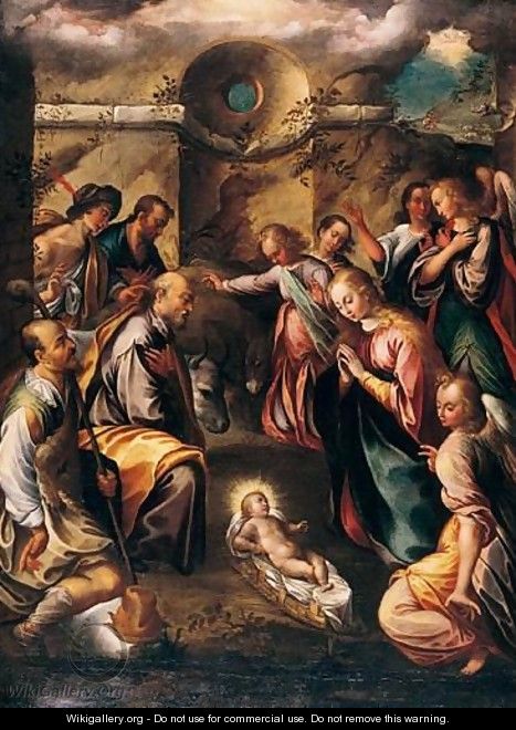 The Adoration Of The Shepherds - Girolamo Imparato