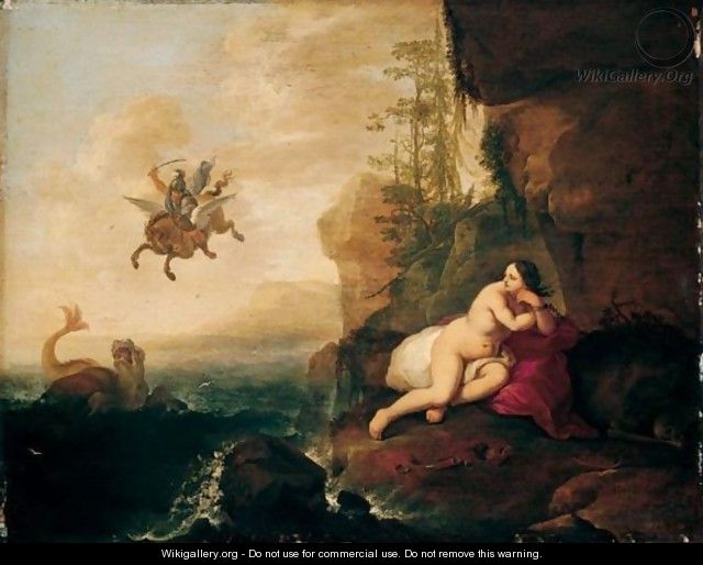 Perseus And Andromeda - Abraham van Cuylenborch
