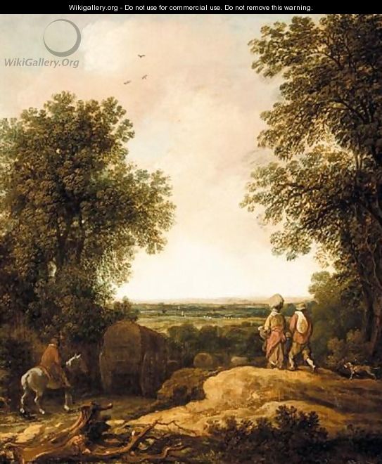 A Landscape With Waggoners - (after) Pieter Molijn