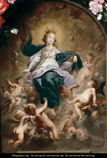 The Virgin As Queen Of Heaven - Cornelius I Schut