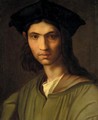Portrait Of A Man, Head And Shoulders, Wearing A Green Jacket And A Black Hat, Said To Be Baccio Bandinelli - (after) Andrea Del Sarto
