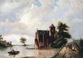 Zounenberg On The Rhine - Pieter Christiaan Cornelis Dommersen