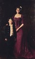 Portrait Of Princess Thurn Und Taxis, Nee Leyda Fitzgerald, Standing With Her Son John - John Longstaff