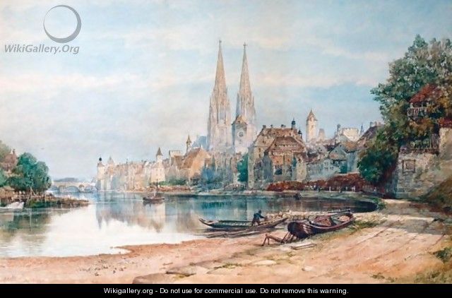 View Of Ratisbon Cathedral - Henry William Brewer