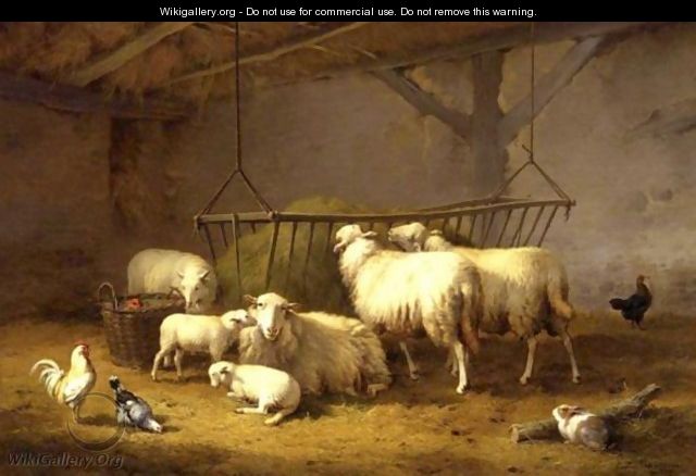 The Sheep Pen - Eugène Verboeckhoven
