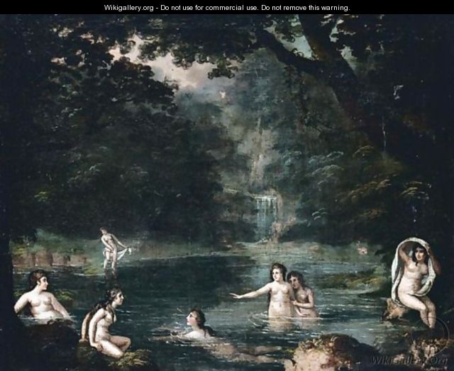 Nymphs In A Pool - French School
