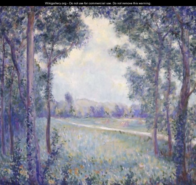 La Chaussee De Limetz, Giverny (On The Way To Limetz, Giverny) - Theodore Butler