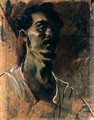 Self-Portrait, The Reverse With The Goatherd - Alexander Evgenievich Yakovlev