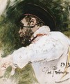 Study Of A Bearded Man In Peaked Cap - Ilya Efimovich Efimovich Repin