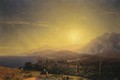 View From The Hills Above Theodosia - Ivan Konstantinovich Aivazovsky