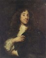 A Portrait Of A Gentleman, Half-Length, Wearing A Black Coat With A White Shirt - French School
