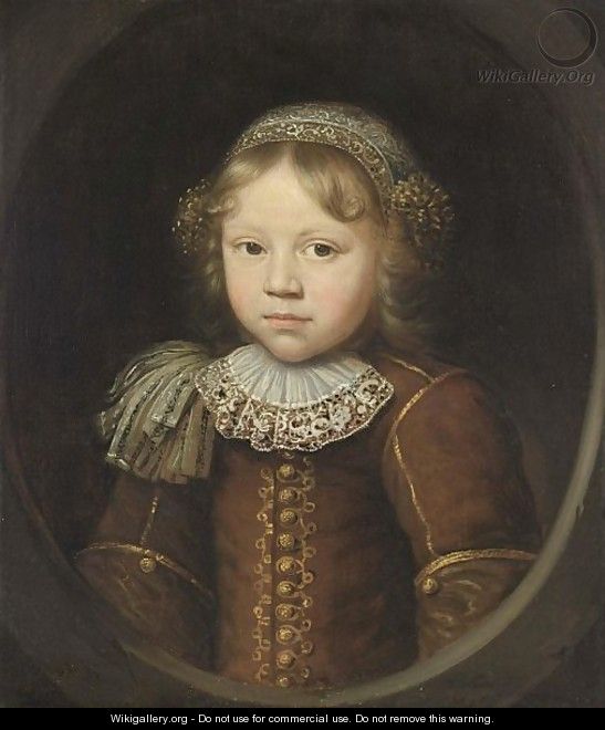 A Portrait Of A Young Boy, Aged 3 - Wallerant Vaillant