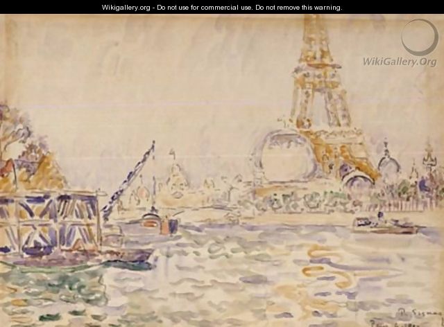 Vue De Paris Avec La Tour Eiffel - Paul Signac