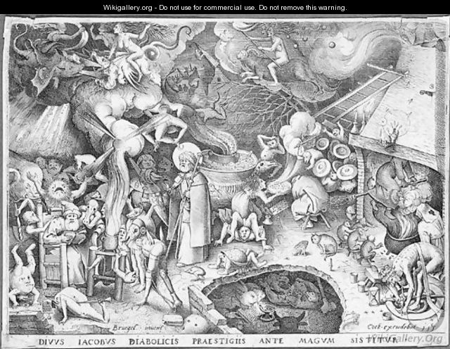 St James Visiting The Magician Hermogenes - (after) Pieter The Elder Brueghel