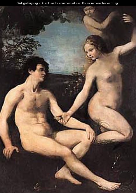 The Temptation Of Adam And Eve - (after) Dosso Dossi