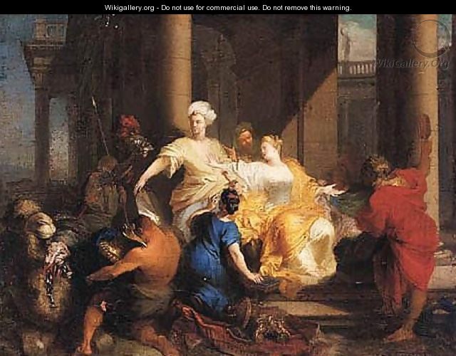Achilles Discovered Among The Daughters Of Lycomedes - Sebastien Leclerc