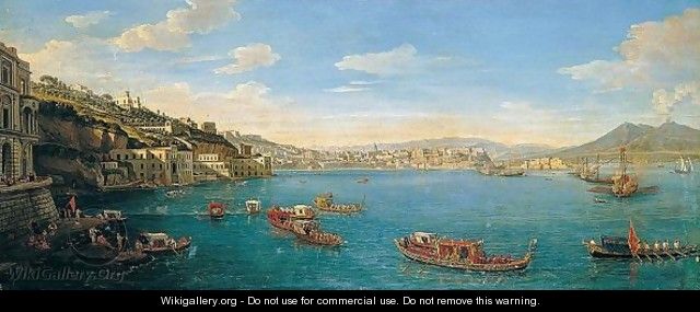 A Prospect Of Posillipo With The Palazzo Donn