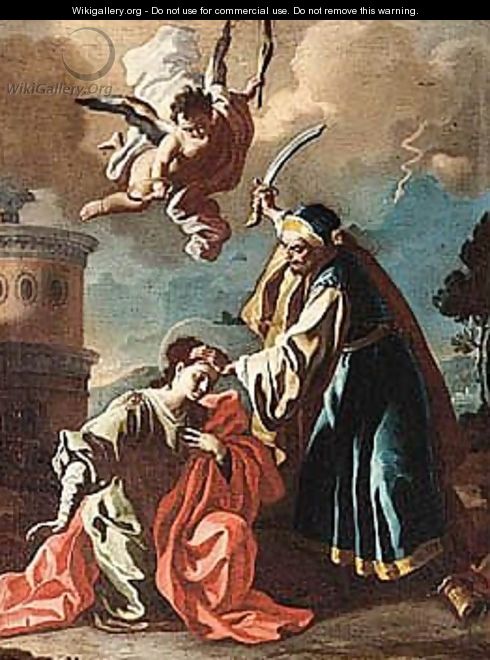 The Martyrdom Of Saint Barbara - (after) Francesco Solimena