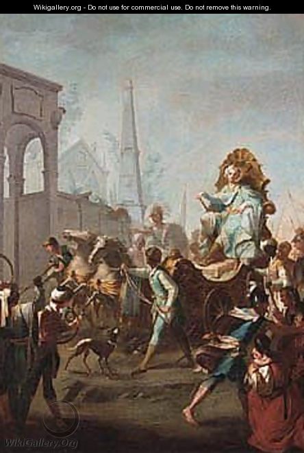 The Triumphal Entry Of Alexander The Great Into Babylon - South German School