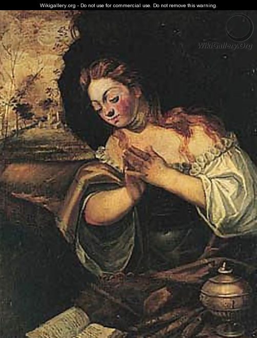 The Penitent Magdalene - Domenico Tintoretto (Robusti)