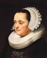 Portrait Of A Lady, Head And Shoulders, Wearing Black With A White Head-Dress And Ruff - (after) Harmenszoon Van Rijn Rembrandt