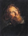 Portrait Of A Bearded Man, Head And Shoulders, Wearing Black - (after) Sir Peter Paul Rubens