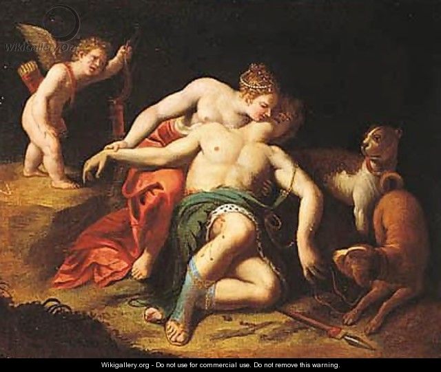 Venus And Adonis - (after) Alessandro Turchi (Orbetto