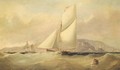 Yacht Racing Off The Lighthouse, Howth - (after) Arthur Wellington Fowles