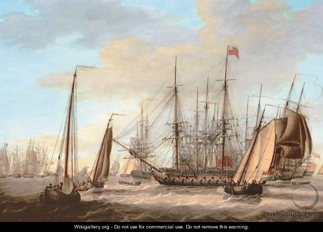 The British Fleet Off The Dutch Coast - Engel Hoogerheyden