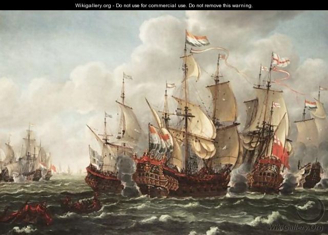 The Battle Of Texel, 1673 - Admiral De Ruyter