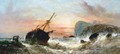 Evening, Brig Ashore, Off The Caskets - William Calcott Knell