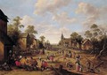 A Crowded Village Scene - Joost Cornelisz. Droochsloot