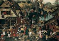 Flemish Proverbs (De Blauwe Huyck) - Pieter The Younger Brueghel