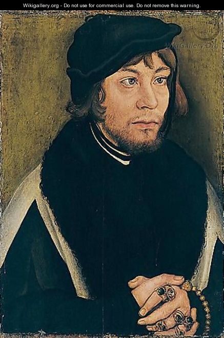 Portrait Of The Margrave Of Brandenburg-Ansbach, Grand Master Of The Teutonic Order, And Later Duke Of Prussia - Lucas The Elder Cranach