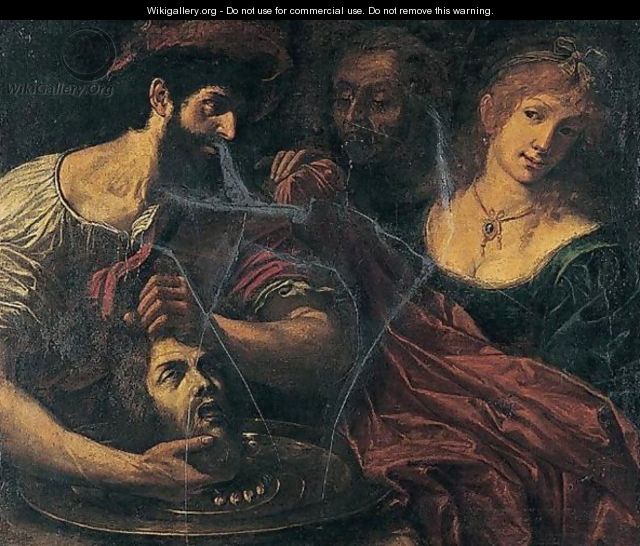 Salome With The Head Of Saint John The Baptist - (after) Alessandro Tiarini