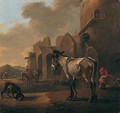 Italianate Landscape With A Donkey - Karel Dujardin