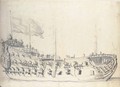 The English ship Tiger from the starboard bow - Willem van de, the Younger Velde