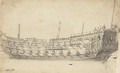 An English ship of 54 guns, possibly the Bristol - Willem van de, the Younger Velde