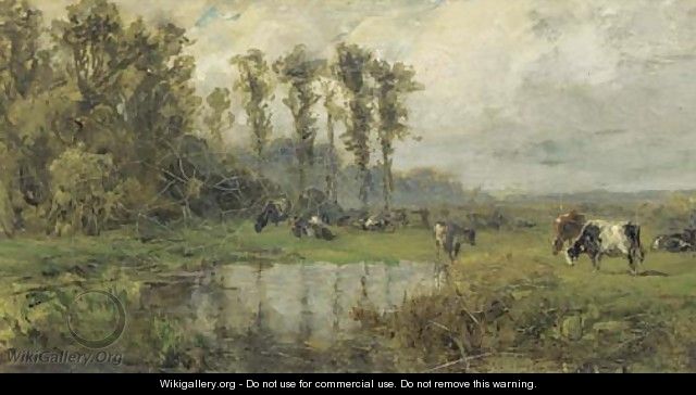 Watering cows - Willem Roelofs