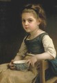 Petite fille au bol bleu - William-Adolphe Bouguereau