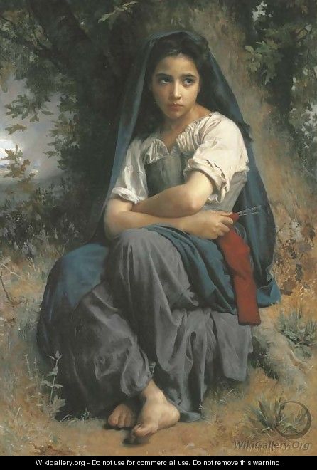 La petite tricoteuse - William-Adolphe Bouguereau