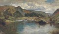 An extensive river landscape - William Banks Fortescue