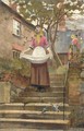 Feeding the birds - William Banks Fortescue