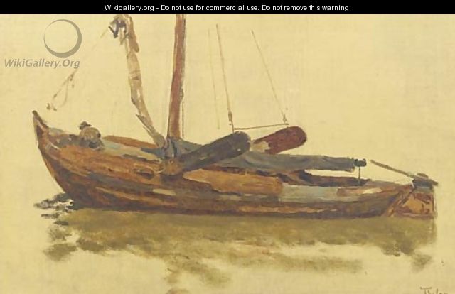 A barge - a study - Willem Bastiaan Tholen
