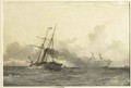 A steamship in open water - W.A. van Deventer