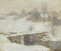 First Sketch for 'White Mantle' - Willard Leroy Metcalf