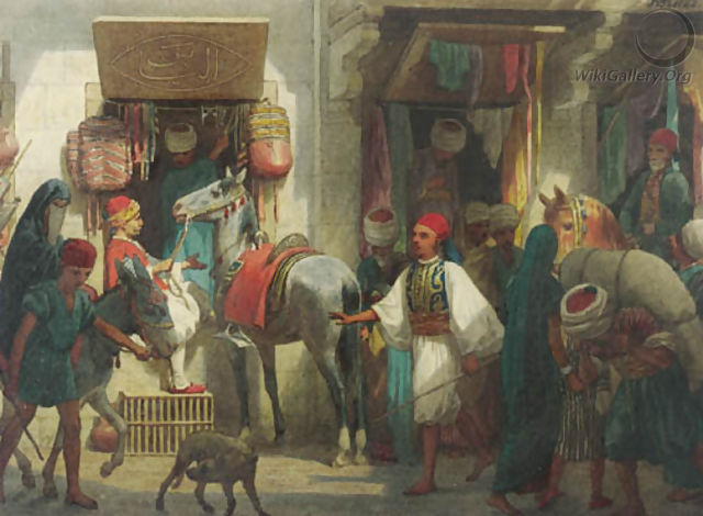 un Bazar au Kaire - Willem De Famars Testas