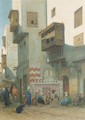 Binnenplein te Kairo on an Oriental square - Willem De Famars Testas